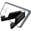 Loputon Supporto Telefono, Porta Cellulare Da Tavolo, Supporto Telefono Scrivania per iPhone 15/14/13/12 Pro Max/11/XR/XS/8/7, Nero