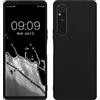 kwmobile Custodia Compatibile con Sony Xperia 1 V Cover - Back Case per Smartphone in Silicone TPU - Protezione Gommata - nero