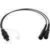 VGOL Cavo Audio Digitale In Fibra Ottica Con 1 Ingresso Maschio E 2 Uscite Femmina Splitter Per Ricevitore TV Home Theater