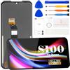 SRJTEK Schermo di ricambio per Doogee S100/S100 Pro, display LCD per Doogee S100 Pro, touch screen, digitalizzatore con kit di riparazione (nero)