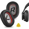 Geekria QuickFit Cuscinetti auricolari di ricambio per Plantronics BackBeat PRO 2/PRO 2 Special Edition, Voyager 8200 UC (Cuscini per cuffie) (Nero/Rosso)