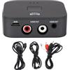 ciciglow Ricevitore Bluetooth 5.0 B11 RCA, Adattatore Ricevitore Audio Bluetooth Wireless AUX da 3,5 Mm con Funzione NFC per Auto TV Altoparlante del Computer Sistema di Streaming Musicale