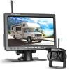 VECHTEL Kit Telecamera Posteriore IPS HD 7 Pollici senza Fili, Telecamera Retromarcia Auto con BSD Visione Notturna Impermeabile IP68 Supergrandangolo per 12V-36V Camion Camper Furgoni