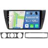 YUNTX [6GB+128GB] Autoradio 2 DIN Android 15 per BMW E90/E91/E92/E93 (2005-2012)-[Incorporato Carplay/Android Auto/DSP/GPS]-IPS 2.5D 9 Touch Screen-Camera+MIC-DAB/Mirror Link/Bluetooth 5.0/WiFi/USB