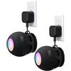 HomeMount Supporto da Parete compatibile con HomePod mini, Supporto Altoparlante con 2 Metodi di Montaggio, Gestione Cavi Integrata, Staffa Salvaspazio per Cucina, Camera da Letto, Ufficio (2 - Nero)