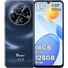 FOSSiBOT S5-120Hz Smartphone Android15, 6000mAh batteria Telefono Cellulare, 16GB+128GB/1TB Gemini AI, Cellulare schermo 6.88, 8.5mm Cellulari e Smartphone