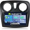 BXLIYER SXAUTO『Built-in 4G / DAB』Android 14-6G+128G Autoradio Per Dacia - Sandero (2012-2017) - Senza fili CarPlay/Android Auto Camera + MIC - Fast-boot Volante 360-CAM HDMI WIFI DSP - 2 Din IPS 9 Pollici