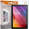 REY Pack 2X Pellicola salvaschermo per ASUS ZENPAD 10 / 10.1 Z300C - Z330C, Pellicole salvaschermo Vetro Temperato 9H+, di qualità Premium Tablet