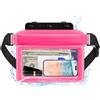 JOTO Custodia Impermeabile Smartphone, IPX8 Marsupio Borsa Porta Cellulare Impermeabile Mare con Cinturino Regolabile per Mare, Subacqueo, Spiaggia, Barca -Rosa