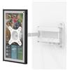 EWIGE Supporto da parete per TV Monitor per Show 15, orientabile e inclinabile, universale, per TV da 13 a 30 pollici, 100 x 100, 75 x 75 mm, in metallo (bianco)