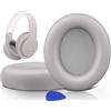 SOULWIT Cuscinetti Auricolari di Ricambio per Beats Studio Pro Wireless Noise Cancelling Cuffie, Cuscinetti Auricolari con Morbida Pelle Proteica, Schiuma di Isolamento Acustico