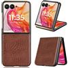 COQUE Custodia Motorola Razr 50 Ultra,Trama di Coccodrillo Custodia per Cellulare per Motorola Razr 50 Ultra-Marrone