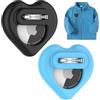 DDJ Porta Air GPS Tag DDJ Kids (confezione da 2) con perni nascosti, custodie in silicone per Air GPS Tag nascoste, anti-smarrimento, adatto per anziani/bagagli/vestiti/scarpe/zaini (nero + blu)