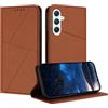 VEGOSCASE Cover per Samsung Galaxy A35 5G, Flip Libro Custodia Pelle PU Portafoglio con Slot per Schede [Supporto Stand] Magnetica Cover per Galaxy A35 5G, Marrone