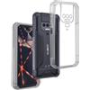 REY Pack 3X Cover in Gel TPU Trasparente per CUBOT Kingkong Power, Ultra Sottile 0,33 mm, Morbido Flessibile, Custodia Silicone
