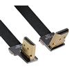 chenyang CY, cavo piatto da HDMI tipo A maschio ad angolo verso l'alto di 90 gradi a HDMI maschio, ad angolo retto, HDTV FPC, 80 cm, per fotografia aerea FPV HDTV multicopter
