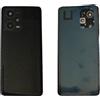 Generico compatibile con XIAOMI Redmi Note 12 Pro+ Plus 22101316UCP Copri Batteria Ricambio Protezione Posteriore Back Cover Retro Scocca rigida vetro plastificato + biasesivo (NERO)