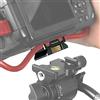 MINIFOCUS Morsetto per cavo per fotocamera con sistema Arca Svizzero, clip per cavi in lega di alluminio con 4 scanalature, morsetto per blocco cavo USB, protezione HDMI per tutte le fotocamere DSLR
