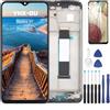 YHX-OU 6.53'' Nero con Telaio Schermo per Xiaomi Poco M3 Redmi 9T LCD Display Touch Screen Digitizer Ricambio Assembly con Utensili Inclusi E Poco M3 Redmi 9T Vetro temperato