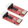 DEWOTHV FT232RL Modulo Adattatore Convertitore Seriale USB-C a TTL da USB-TTL Interfaccia Type-C da 3,3 V e 5 V per Arduino(Confezione da 2)