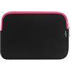 Emartbuy Neoprene Nero/Rosa Custodia Sleeve Case Cover Compatibile con Microsoft Surface Pro 7 2019, Surface Pro X 2019, Surface Pro 6 2018, Surface Pro 2017, Surface Pro 4 & 5 12.3 Pollice