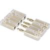 DONOONIS Presa banana, spina altoparlante, connettore cavo altoparlante, connettore cavo a 4 vie spina banana, accoppiamento tavola armonica, spina ripiano fino a 4,00 mmq dorato