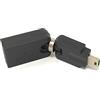 System-S Adattatore USB 2.0 Mini B maschio a femmina tipo A cavo angolare 360° nero