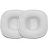 kwmobile 2x Cuscinetto Cuffie Compatibile con Marshall Major III/Major 3 Pad - Cuscinetti Ricambio Cuffie Over Ear Simil Pelle - bianco