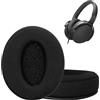 kwmobile 2x Cuscinetto Compatibile con Sennheiser HD400S / HD450SE / HD458BT - Cuscinetti Sostitutivi Cuffie Headphones Over Ear in Rete Mesh - nero