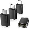 Elebase Adattatore USB C a USB 4 Pezzi,Adattatore OTG Maschio USBC a Femmina USB A 3.0,Convertitore Tipo C Thunderbolt 3 per Samsung A56 A55 M15 M14 M05 S24,Z Fold Flip 7 6 5,Galaxy Tab S10+,Note S20