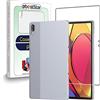 ebestStar - Cover per Lenovo Tab P11 Pro, Custodia Silicone Trasparente, Protezione TPU Antiurto, Morbida Sottile Slim, Trasparente + Vetro Temperato
