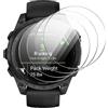 GIOPUEY Pellicola Protettiva per Garmin Tactix 8 AMOLED 47mm, [4 Pezzi] Vetro temperato Schermo Protezione Pellicola [Copertura Completa] [Anti-graffio] - Trasparente