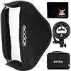 Godox pieghevole Softbox Diffusore Octobox per flash Nikon SB800 SB900 SB910 Canon 430EX 580EX2 600EX YN 560II 560III 565EX 568EX 568EX2 Godox V850 V860C (circa 80x80 cm)