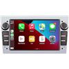 LXKLSZ Autoradio compatibile con Wireless Carplay/Android Auto per OPEL Antara Zafira con touch screen da Bluetooth/Mirror Link/Alta potenza Color argento