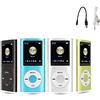 Gugxiom Lettore Musicale MP3, Lettore MP3, Lettori MP3 Portatili, Schermo LCD Sottile da 1,8 Pollici, con Auricolare, Supporta MP3, WMA, FLAC, APE, AAC, OGG e ACELP, Supporta Fino a 64G (D'argento)