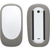 kwmobile Cover Compatibile con Apple Magic Mouse 1/2 Custodia - Pellicola Protettiva in Silicone - Protezione Morbida Antiscivolo - Grigio