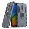 MaiJin Compatibile con Redmi 5 Plus Cover, Custodia Armor Anello Cavalletto (Funziona con Il Supporto Magnetico per Auto) Case Paraurti per Xiaomi Redmi 5 Plus (Blu Navy)
