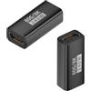 QIANRENON USB4 2.0 Tipo C Ricarica Rapida Dati Adattatore Extender 80Gbps USB C Femmina a Femmina Connettore P240W 8K@60Hz Al Case, per Thunderbolt 5 USB C esteso, 2 pezzi