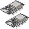 APKLVSR ESP32 NodeMCU Modul,per ESP32 NodeMCU scheda di sviluppo ESP32 USB C Modulo 2.4 GHz WiFi+Bluetooth Dual Cores,con chip CH340, per Arduino (2 pezzi)