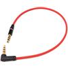 System-S 4 Poli Jack ad Angolo retto 3,5 mm Cuffie Stereo AUX Cavo prolunga 30 cm