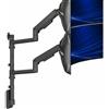 VIVO MOUNT-V120K - Supporto da parete per monitor fino a 49 pollici, supporta 2 monitor ultra larghi fino a 15,2 kg ciascuno, colore: nero