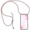 HomiTunky Custodia per Cellulare Girocollo per Samsung Galaxy A5 2016 Tracolla - Collana/Necklace Cordoncino,Practical Stylish Trasparente Silicone TPU Flessibile Antiurto Protettivo Cover
