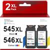Cebhink PG-545XL CL-546XL - Cartucce di ricambio per Canon 545 546, per stampanti Canon 545 546, compatibili con Pixma TS3350 TS3450 TS3150 TR4500 MX490, confezione da 2