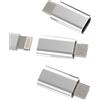 Kefiany Adattatore da Lightning a micro USB maschio (3 confezioni) per iPhone con presa Android, cavo di ricarica USB, compatibile con Samsung Huawei Xiaomi Galaxy L
