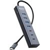 ABFCRTTW Hub USB C a 7 porte per laptop, 4 USB-A e 3 Type-C 5Gbps