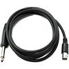 System-S Cavo audio, 180 cm, 6,35 mm, jack maschio a BNC, adattatore AUX, colore nero