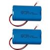 XINLANTECH 18650 1s2p 3.7v 5200mAh batteria al litio ricaricabile con spina PH2.0/2P per altoparlante Bluetooth, batteria a luce solare, batteria per lampada esterna, confezione da 2