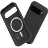 RhinoShield SolidSuit Case Compatible with Magsafe for [Pixel 9/9 Pro] | Shock Absorbent Slim Design Protective Cover with Premium Matte Finish 3.5M / 11ft Drop Protection - Black