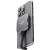 GKEAPZA Custodia magnetica M.2 2230 NVMe Magsafe iPhone 15/16 Pro Max, USB-C 3.2 Gen2 10Gbps, ricarica PD 100W, SSD esterna in alluminio (quadrato grigio)