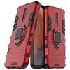 MaiJin Compatibile con OPPO Reno Z Cover, Custodia Armor Anello Cavalletto (Funziona con il Supporto Magnetico per Auto) Case Paraurti per OPPO RenoZ (Rosso)